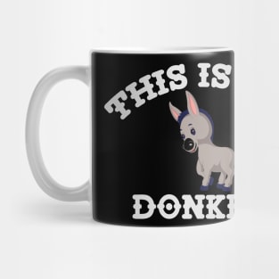 Farmer and Donkey Comic Mug